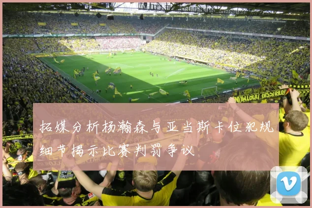 拓媒分析杨瀚森与亚当斯卡位犯规细节揭示比赛判罚争议
